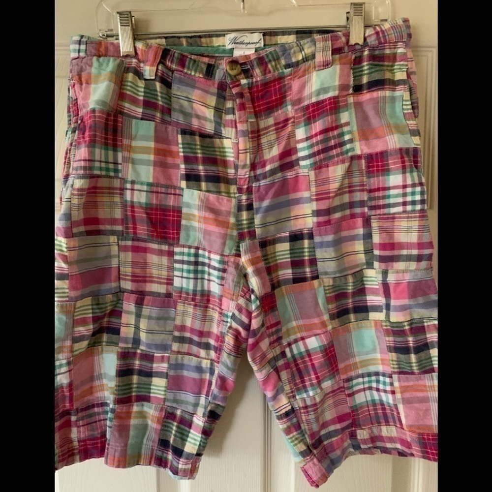 Weatherproof madras shorts sz8